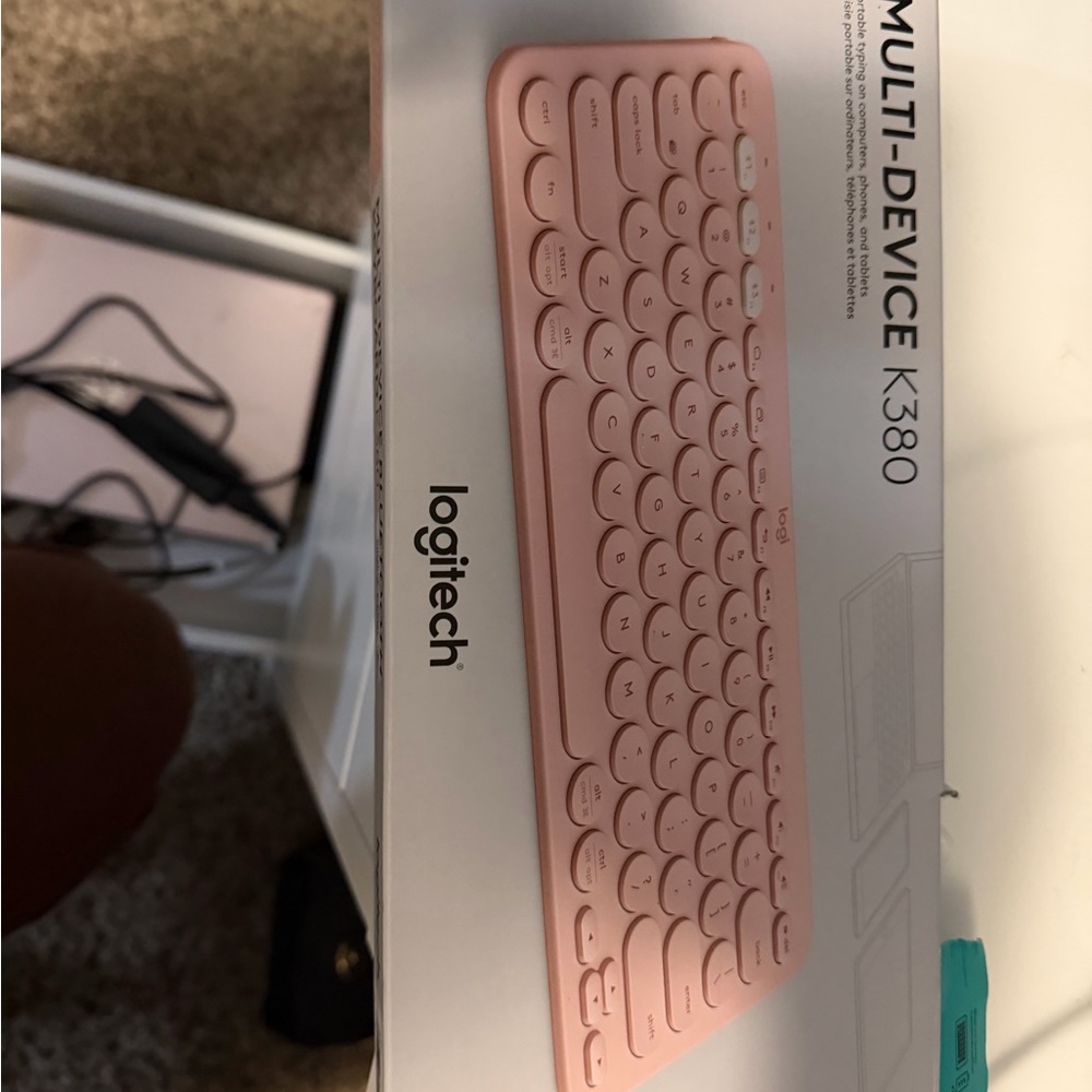 Logitech Pink Wireless K380 Compact Keyboard